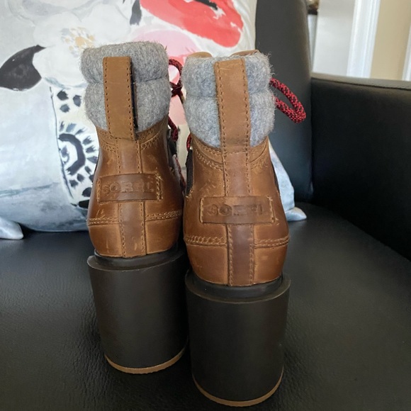 Sorel Blake Lace Up Boot Brown Gray SZ 6.5 NWT - Picture 7 of 15